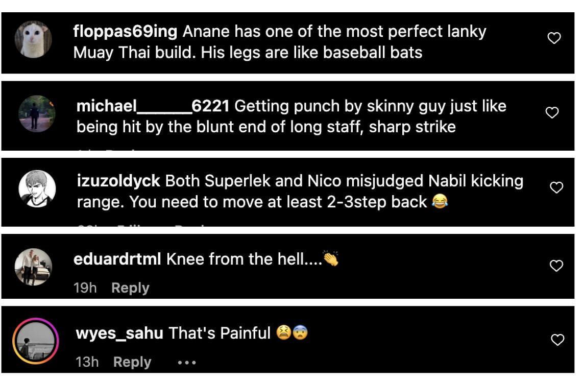 Comments from Instagram